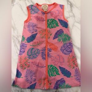 The Beaufort Bonnet Company Pink Tropical Leaf Dress